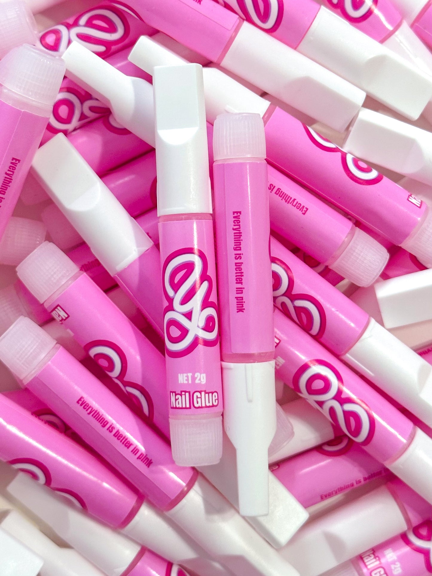 PINK Nail Glue - 15 pack